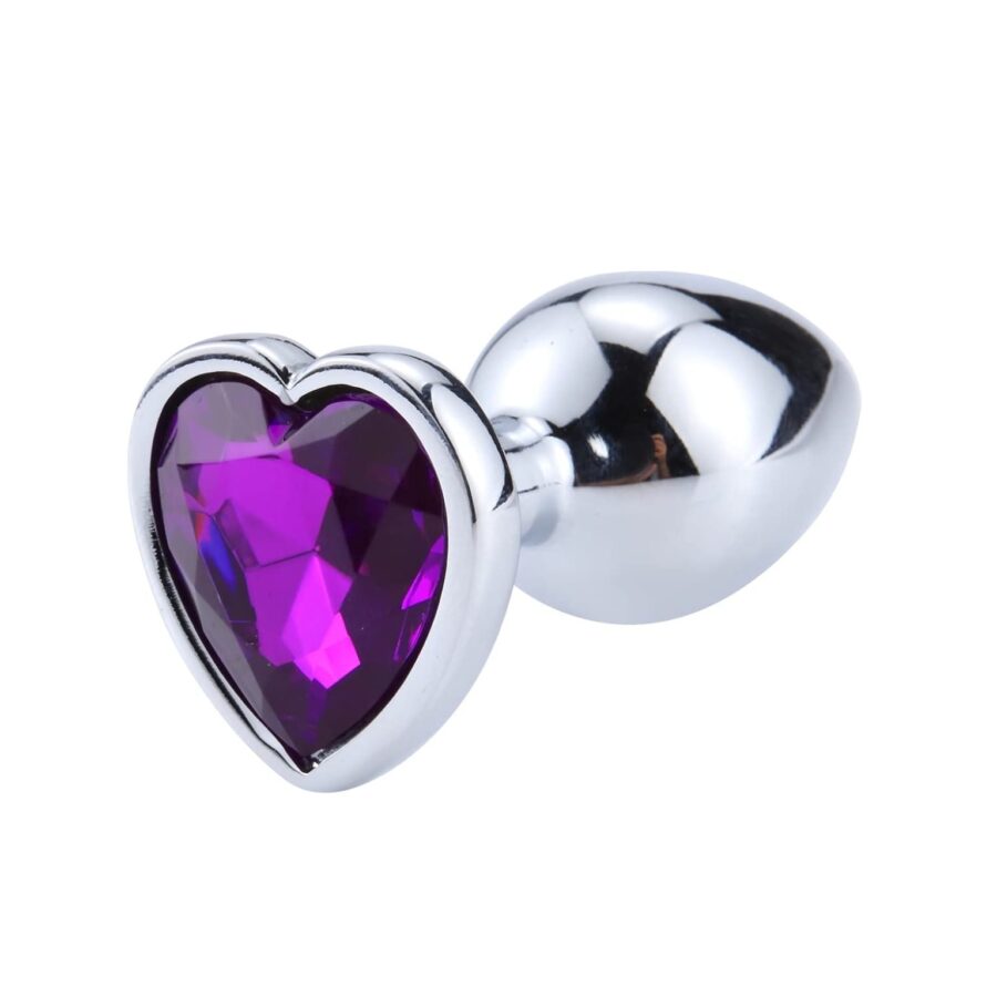 Plug Anal de Metal con Strass Corazón
