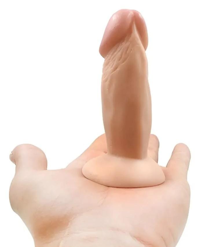 Mini Dildo Realista con Ventosa — 10 cm
