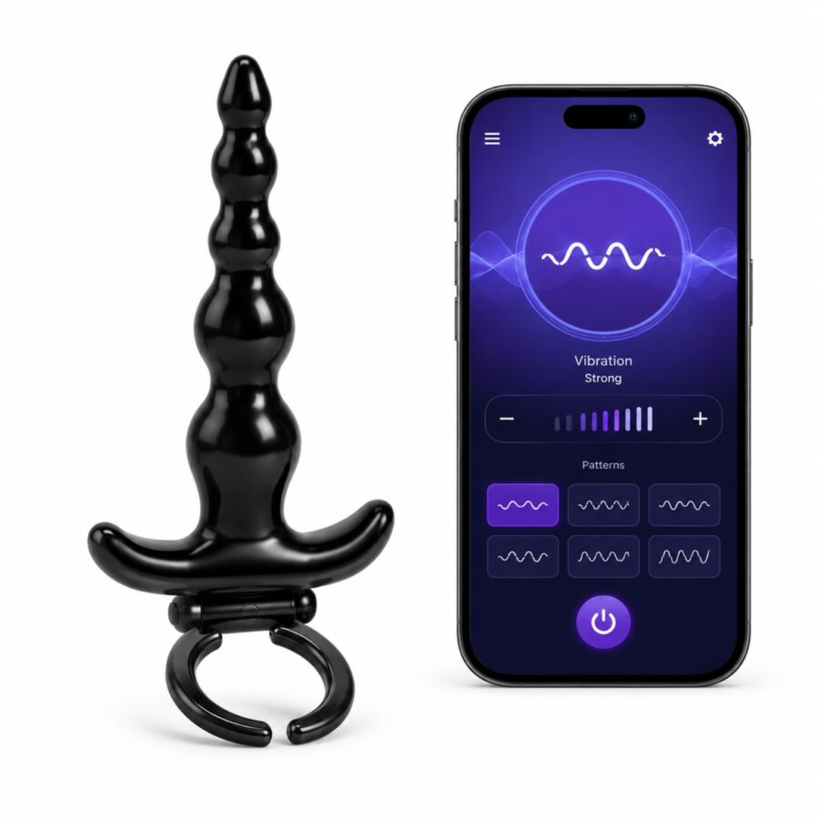Strong — Plug Anal con Anillo y Control por Aplicación | 20,9 × 13,1 × 4,8 cm