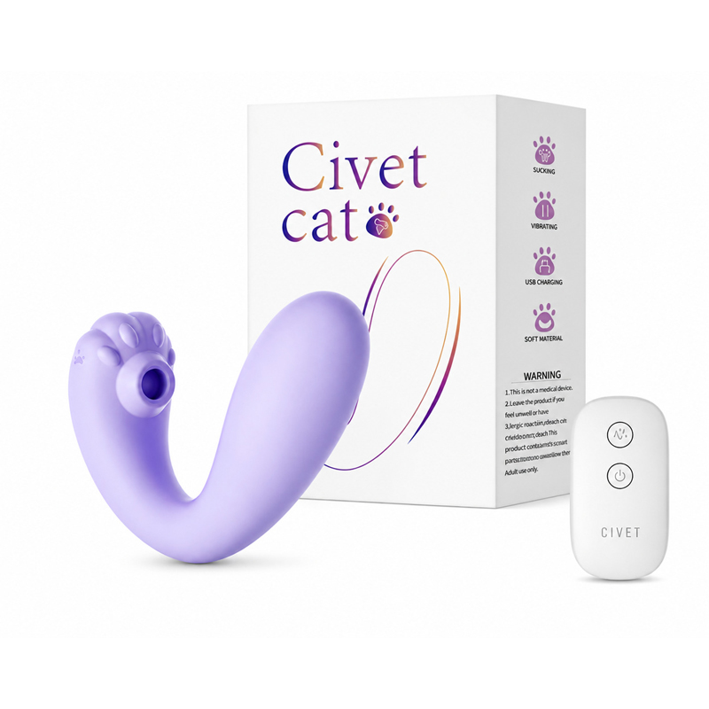 Tu Gatita — Vibrador con Succionador y Control Remoto | 15,6 × 3,4 cm